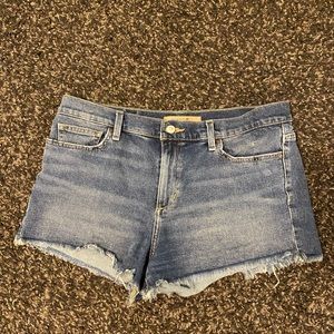 joes jeans mid rise denim shorts